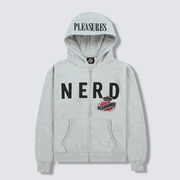 Nerd-Kapuzenpullover mit Reißverschluss